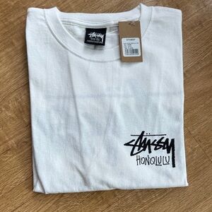 Exclusive Stussy Honolulu White Short Sleeve Tee